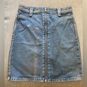 Idyllwind denim and silver mini skirt